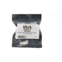 Hills Antenna N Male to UHF/SO-239 Female Adaptor - Nickel Plated Body - BC85301