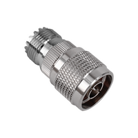 Hills Antenna N Male to UHF/SO-239 Female Adaptor - Nickel Plated Body - BC85301