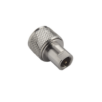 Hills Antenna UHF/PL-259 Male to FME Male Adaptor - Nickel Plated Body - BC85308