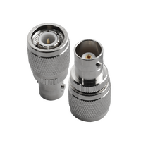 Hills Antenna TNC Male to BNC Female Adaptor - Nickel Plated Body - BC85309