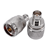 Hills Antenna N Male to BNC Female Adaptor - Nickel Plated Body - BC85310