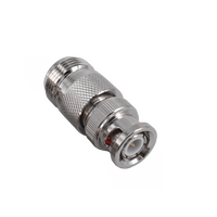 Hills Antenna BNC Male to N Female Adaptor - Nickel Plated Body - BC85311