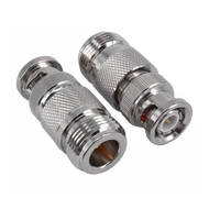 Hills Antenna BNC Male to N Female Adaptor - Nickel Plated Body - BC85311