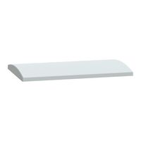 Thalassa, Polyester canopy, for PLA enclosure W500xD320 mm - RAL7035