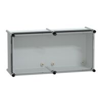 Thalassa, PLS box, polyester rear, transparent PC cover IP66 27x54x18cm