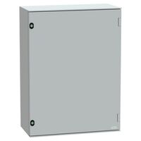 Thalassa, Wall mounted polyester enclosure, Thalassa PLM, plain door, 847x636x300mm, IP66, IK10, RAL 7035