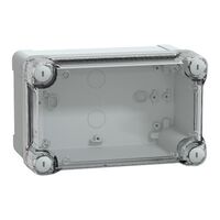 Thalassa, PC box, IP66 IK08 RAL7035 Int.H175W105D100 Ext.H192W121D105 Transp.cover H40