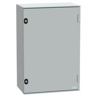 Thalassa, Wall mounted polyester enclosure, Thalassa PLM, plain door, 647x436x250mm, IP66, IK10, RAL 7035