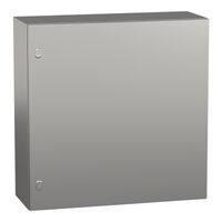 Spacial S3X, Wall mounted enclosure, stainless steel 316L, plain door, 800x800x300mm, IP66