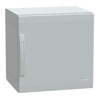 Thalassa, Floor standing polyester enclosure, Thalassa PLA, plain door, completely sealed, 500x500x420mm, IP65, IK10