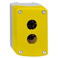 Harmony XALD XALK, Empty control station, plastic, yellow, 1 cut-out, unmarked, UL/CSA certified