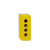 Harmony XALD XALK, Empty control station, plastic, yellow, 4 cut-outs, unmarked