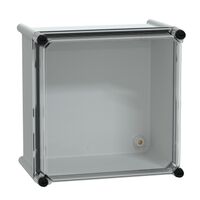 Thalassa, PLS box, polyester rear, transparent PC cover IP66 27x27x18cm