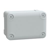 Thalassa, ABS box, IP66 IK07 RAL7035 Int.H125W80D65 Ext.H138W93D72 Opaque cover H20