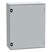 Thalassa, Wall mounted polyester enclosure, Thalassa PLM, plain door, 530x430x200mm, IP66, IK10, RAL 7035