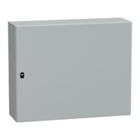 Spacial S3D, Wall mounted steel enclosure, plain door, with mounting plate, 800x1000x300mm, IP66, IK10
