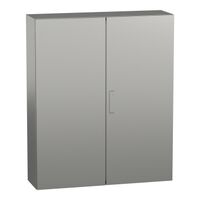 Spacial S3X, Wall mounted enclosure, stainless steel 304L,double plain door, 1200x1000x300mm, IP55