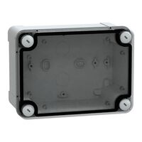 Thalassa, PC box, IP66 IK08 RAL7035 Int.H150W105D80 Ext.H164W121D87 Transp.cover H20