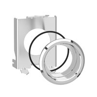Harmony XB4, Flush mounting kit, metal, black, for selector switch and illuminated push-button 22mm