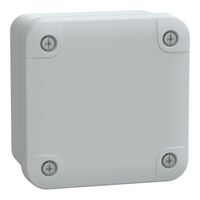 Thalassa, ABS box, IP66 IK07 RAL7035 Int.H80W80D65 Ext.H89W89D51 Opaque cover H10