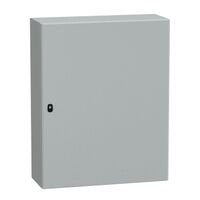 Spacial S3D, Wall mounted steel enclosure, plain door, with mounting plate, 1000x800x300mm, IP66, IK10