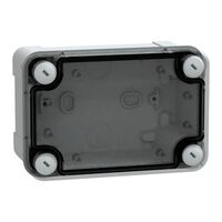 Thalassa, PC box, IP66 IK08 RAL7035 Int.H125W80D65 Ext.H138W93D72 Transp.cover H20