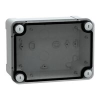 Thalassa, ABS box, IP66 IK07 RAL7035 Int.H150W105D80 Ext.H164W121D87 Transp.cover H20