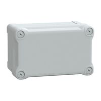 Thalassa, PC box, IP66 IK08 RAL7035 Int.H175W105D100 Ext.H192W121D105 opaque PC cover H40