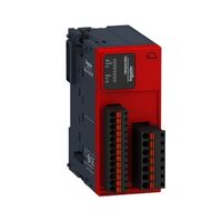 Modicon TM3, Safety module, 1 Function, Cat 3 PL d/SIL CL2 (spring) 24 VDC