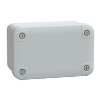 Thalassa, PC box, IP66 IK08 RAL7035 Int.H105W65D55 Ext.H116W74D62 opaque PC cover H10