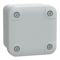 Thalassa, ABS box, IP66 IK07 RAL7035 Int.H65W65D45 Ext.H74W74D56 Opaque cover H10