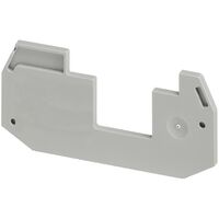Linergy, Partial Cover plate, Linergy TR, 2 level, 4 points, for screw terminals NSYTRV24D, NSYTR, grey, Set of 50