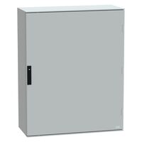 Thalassa, Wall mounted polyester enclosure, Thalassa PLM, plain door, 1056x852x350mm, IP66, IK10, RAL 7035