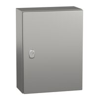 Spacial S3X, Wall mounted enclosure, stainless steel 304L, plain door, 400x300x150mm, IP66