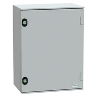 Thalassa, Wall mounted polyester enclosure, Thalassa PLM, plain door, 430x330x200mm, IP66, IK10, RAL 7035