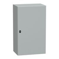 Spacial S3D, Wall mounted steel enclosure, plain door, with mounting plate, 1000x600x400mm, IP66, IK10