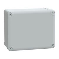 Thalassa, PC box, IP66 IK08 RAL7035 Int.H225W175D100 Ext.H241W194D105 opaque PC cover H40