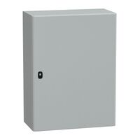 Spacial S3D, Wall mounted steel enclosure, plain door, with mounting plate, 800x600x300mm, IP66, IK10