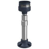 Harmony XVU, Fixing plate with adjustable aluminium pole 210 to 385mm for modular tower lights, black, 60mm