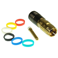 Digitek RG6 RCA Male Compression Connector - 12BRCAMC