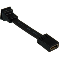 Digitek HDMI Female to HDMI Female 4K@60Hz Insert with Tail - Black - 05BC6TBKV2