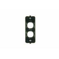 Digitek 2 Gang Architrave Wallplate - Black - 05DAWP02BK