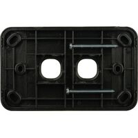 Digitek 2 Gang Wallplate (No Mech) - Black - 05DWP02BK