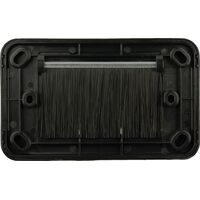 Digitek Media Style Wallplate (Bullnose) - Black - 05DWPMBK