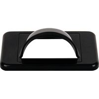 Digitek Media Style Wallplate (Bullnose) - Black - 05DWPMBK