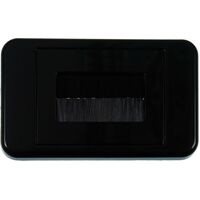 Digitek Media Style Wallplate (Flat) - Black - 05DWPMFBK