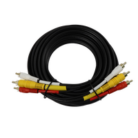 Digitek 5M 3x RCA Male to 3x RCA AV Lead - Coaxial Video - 06BAVL03CV5