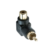 Digitek RCA Male to RCA Female Right Angle Adaptor - 13CRCAMFRA