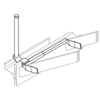 Hills Antenna FB607238A 900mm 65cm Gutter Mount - FB607238A