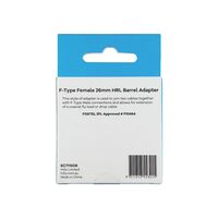 Hills Antenna BC71150B F-Type Female to Female Barrel High Return Loss Adaptor 2-Pack in Box - BC71150B